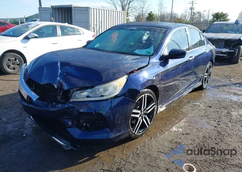 2016 Honda Accord Sport z USA, uszkodzony, nr VIN 1HGCR2F59GA123769